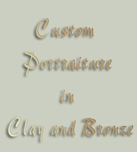 custom portraiture in clay and bronze